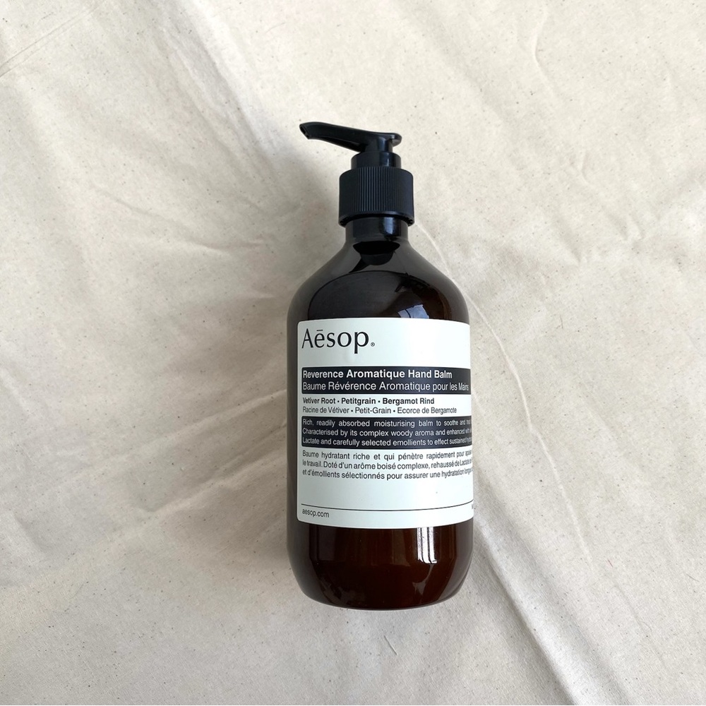 Aesop Reverence Hand Balm 16.5oz/500ml Brand New With Linen Bag